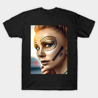 Enhanced Cyberpunk Woman T-Shirt